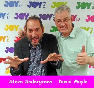Steve Sedergreen and David Moyle at the Bent Notes studio at JOY 94.9