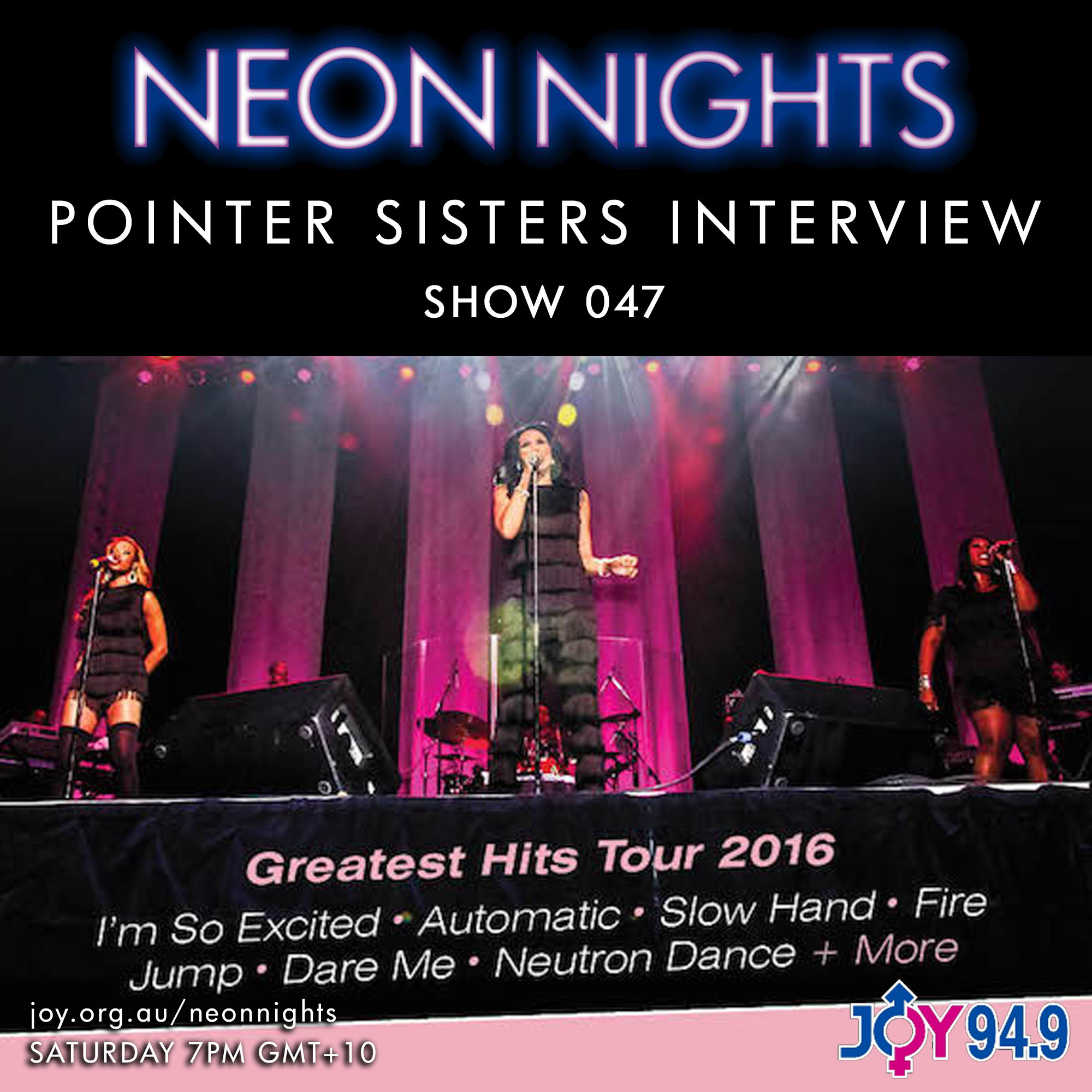 Show 047 Pointer Sisters Chat Neon Nights
