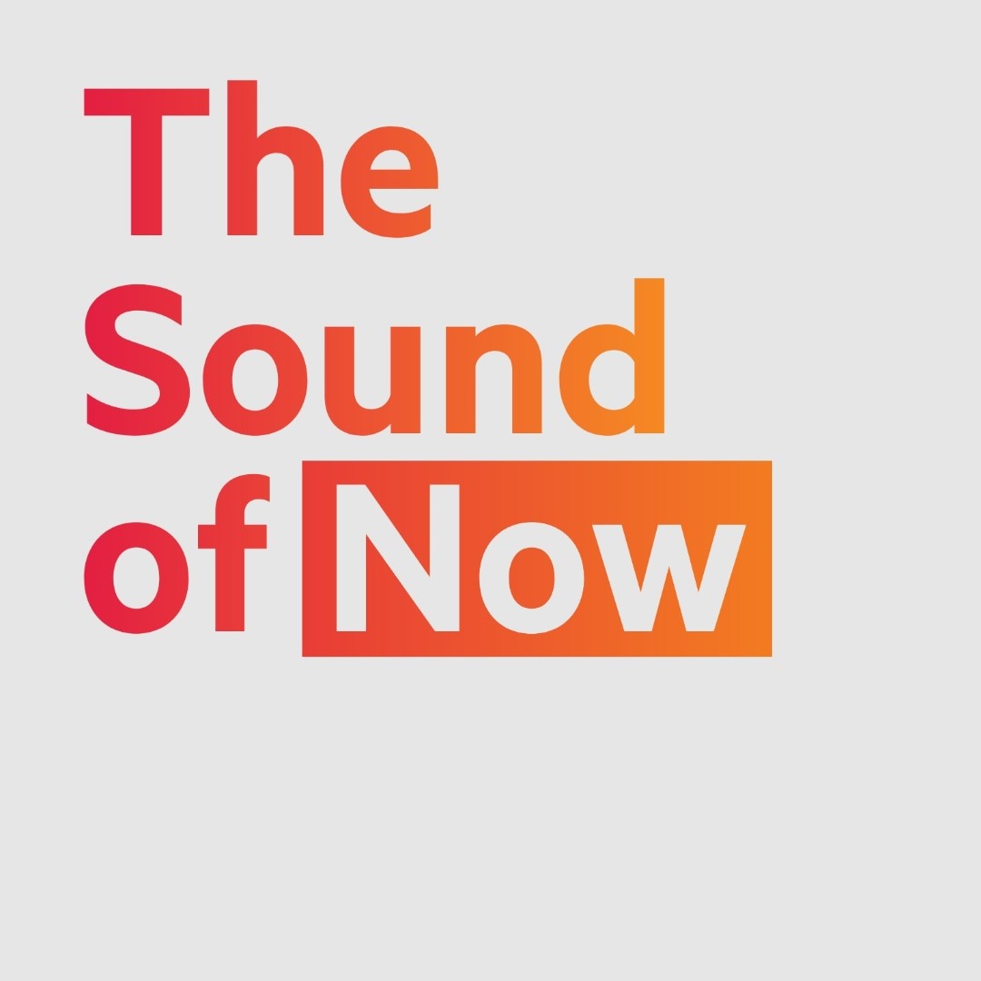 A red and orange logo for The Sound of Now
