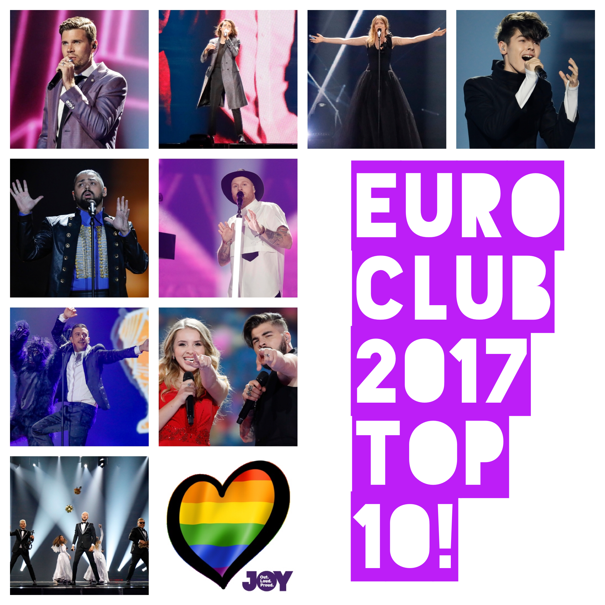 It’s a 2017 Eurovision Top 10 Euro Club party!