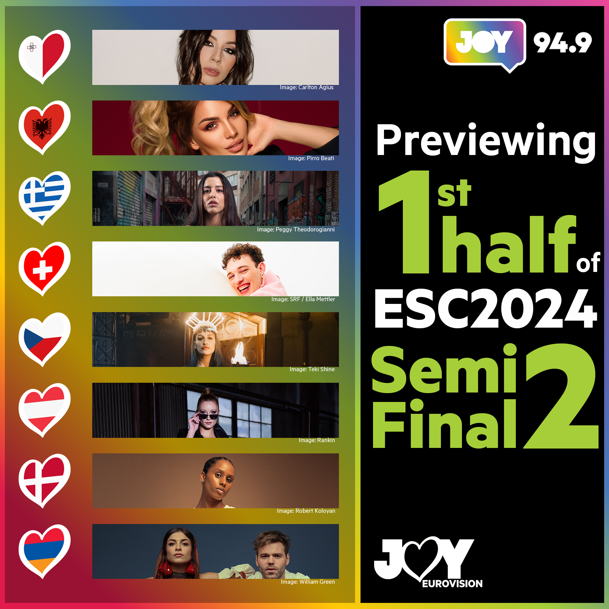 Previewing the first half of Eurovision 2024 Semi Final 2