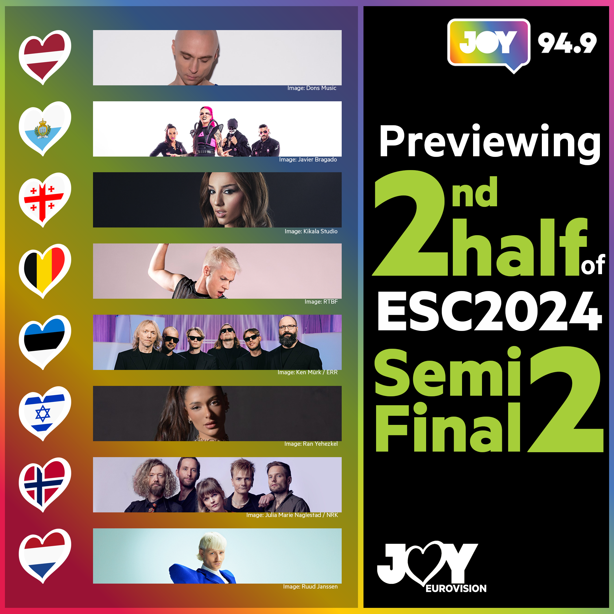 Previewing the second half of Eurovision 2024 Semi Final 2