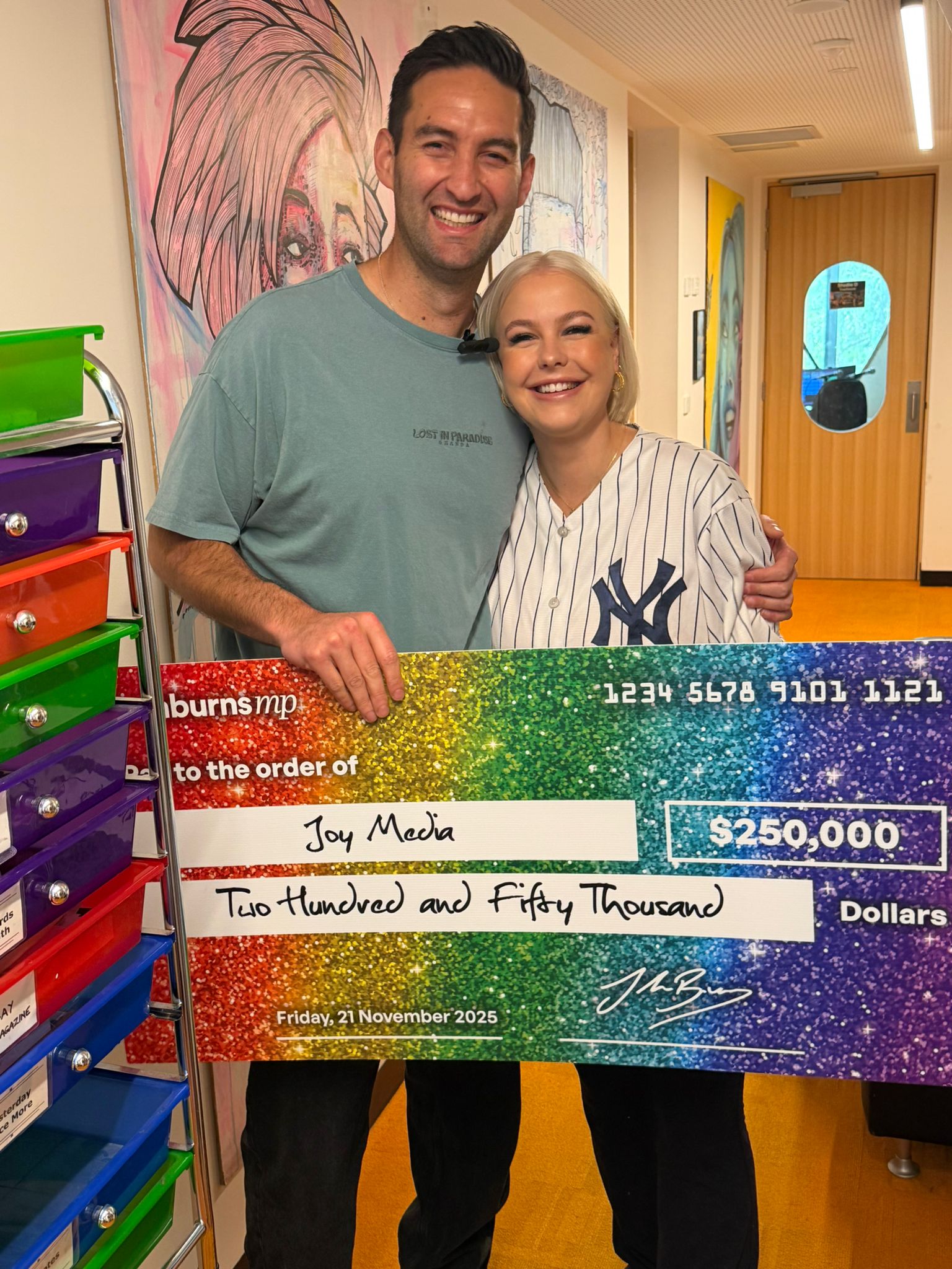 Sat, 13th, Dec, 2025: Ged Kearney, MP Cooper, Asst Min  Social Services, Prevention of Family Violence; Josh Burns MP, McNamara, Georgie Purcell: Special Announcement