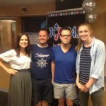 Hilary & Tegan from Monash Student Union with Michael and Glen