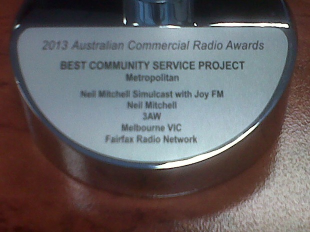 3AW and JOY 94.9 win Australian Commercial Radio Award
