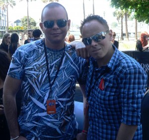 Johno & Leo on the 2013 Aria Black Carpet