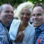 With Connie from Sneaky Sound System
