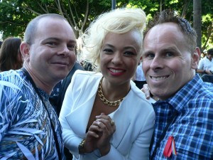 With Connie from Sneaky Sound System