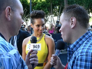 With superstar Alicia Keys