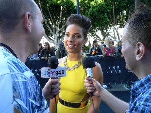 With superstar Alicia Keys