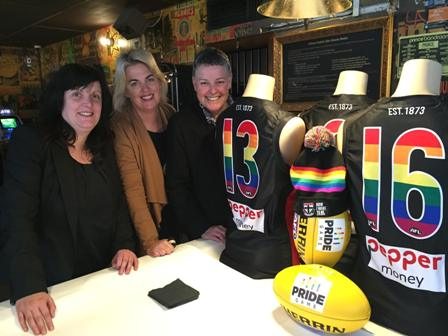 JOY broadcasts from the AFL Pride Game!