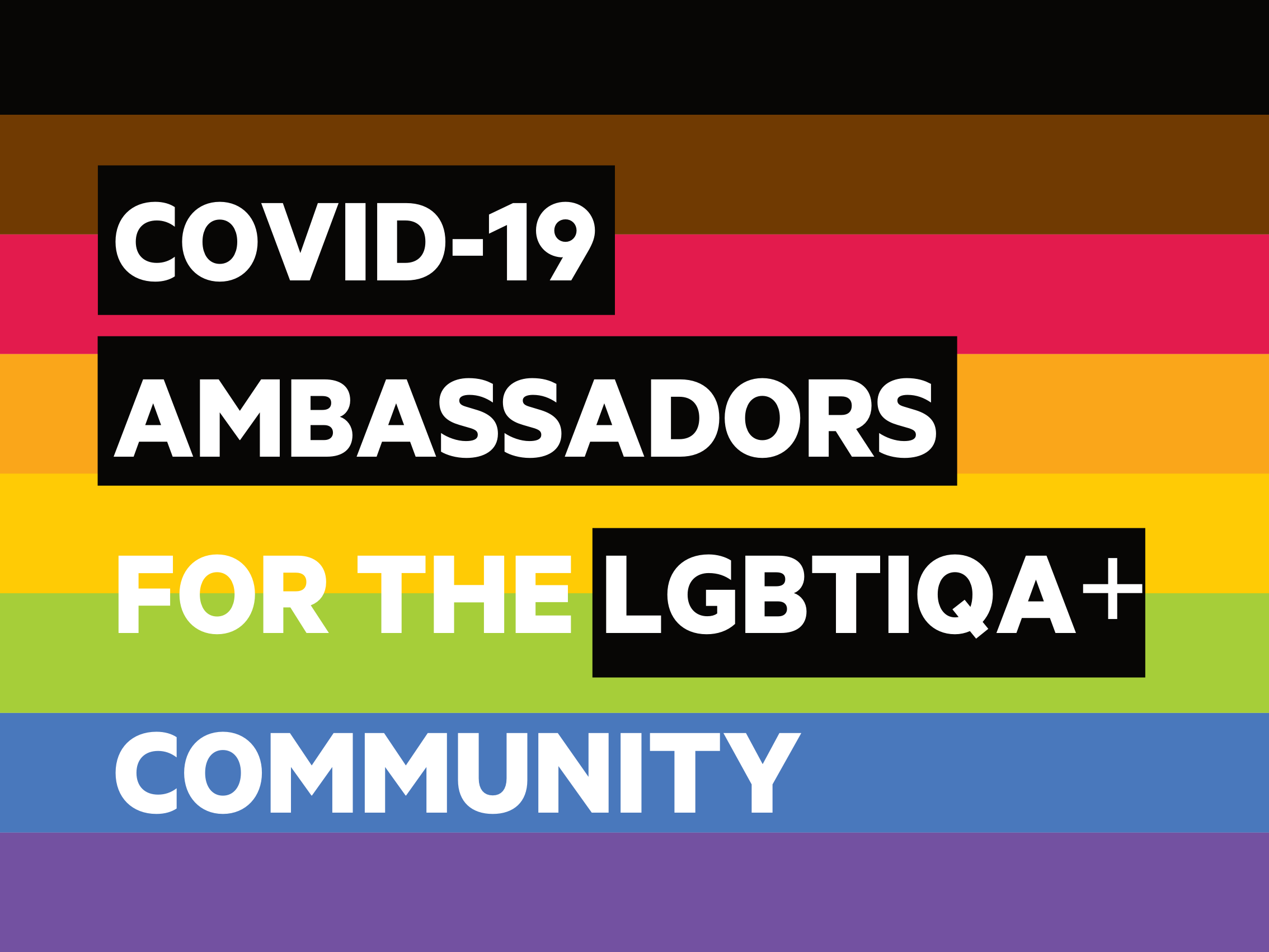 Rainbow Organisations Unite for COVID-19 Vaccinations – #FabJab