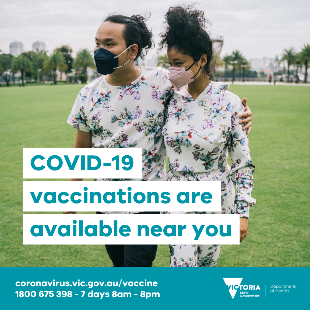 November 8-12th Pop Up Vaccination Sites across Melbourne