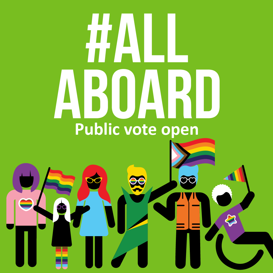 Voting is OPEN for the #AllAboard Pride Tram 2024